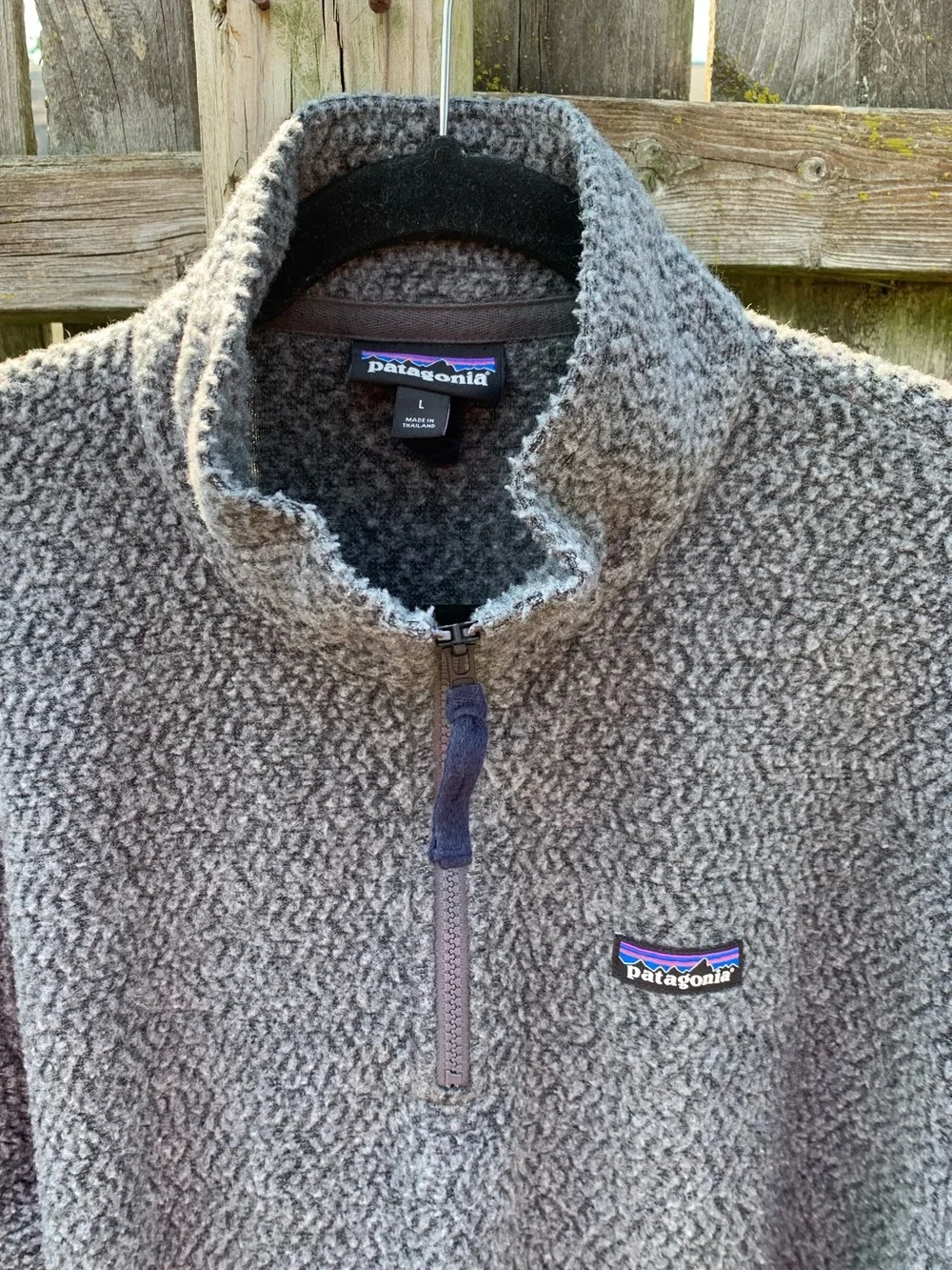 Rare Patagonia Notre Dame Woolyester Worn Wear Shamrock Fleece Pullover